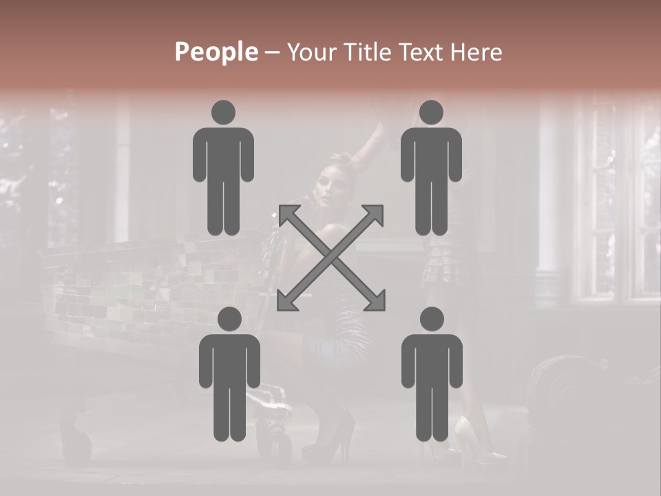 Dress Hugging Blonde PowerPoint Template