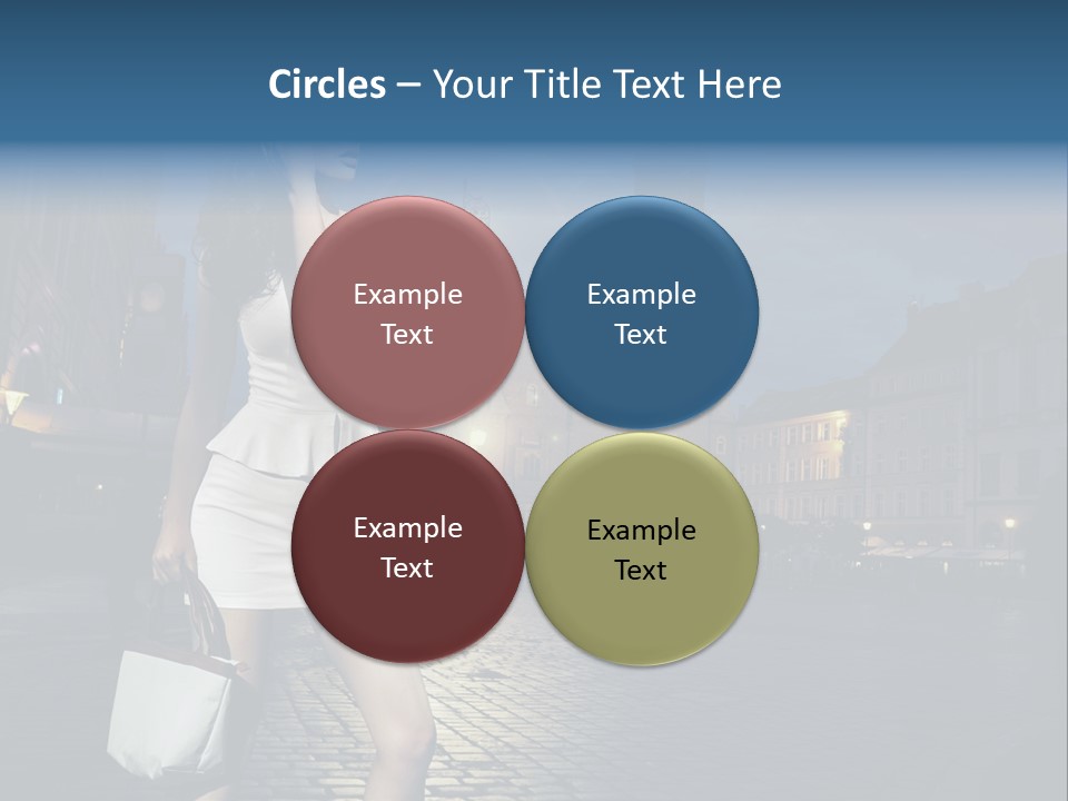 Pose Beauty Young PowerPoint Template