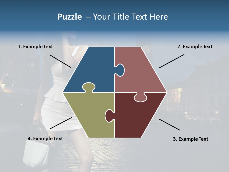 Pose Beauty Young PowerPoint Template