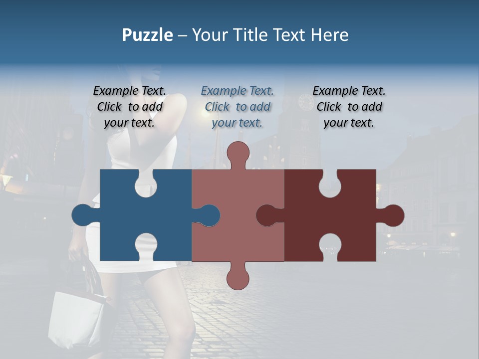 Pose Beauty Young PowerPoint Template