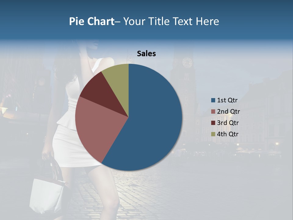 Pose Beauty Young PowerPoint Template