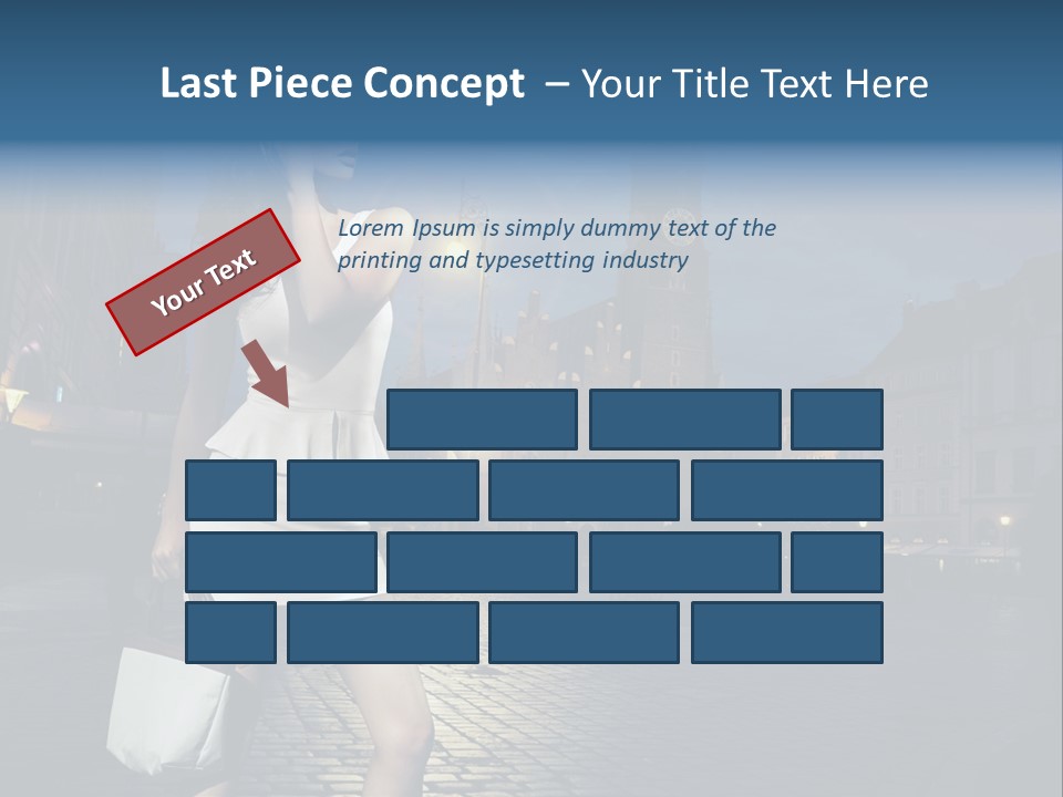 Pose Beauty Young PowerPoint Template