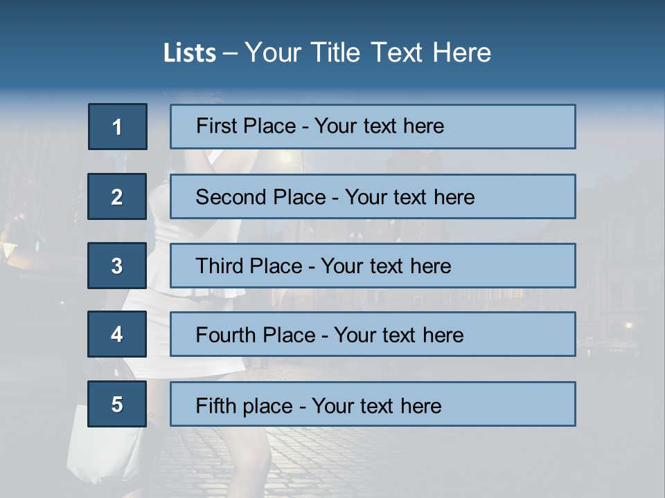 Pose Beauty Young PowerPoint Template