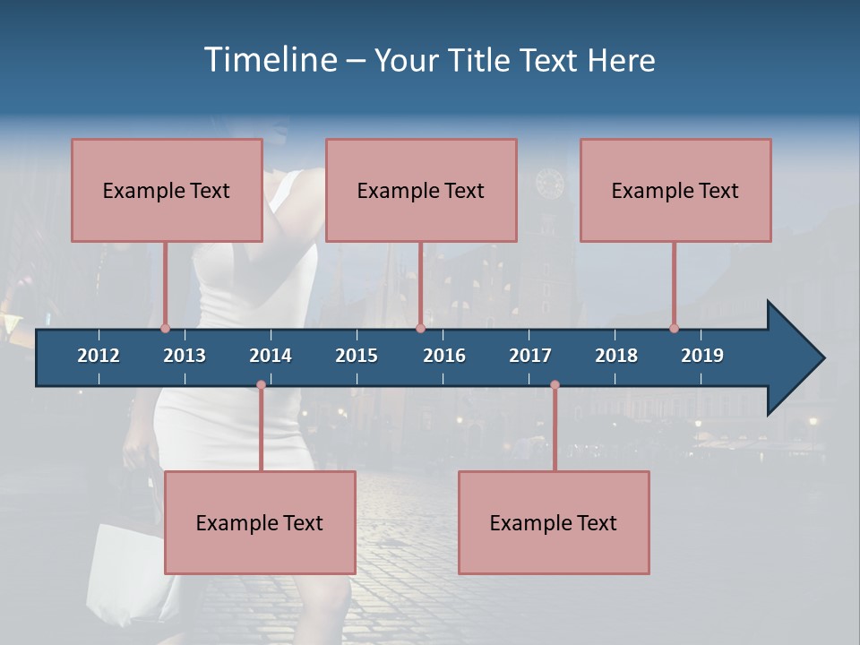 Pose Beauty Young PowerPoint Template