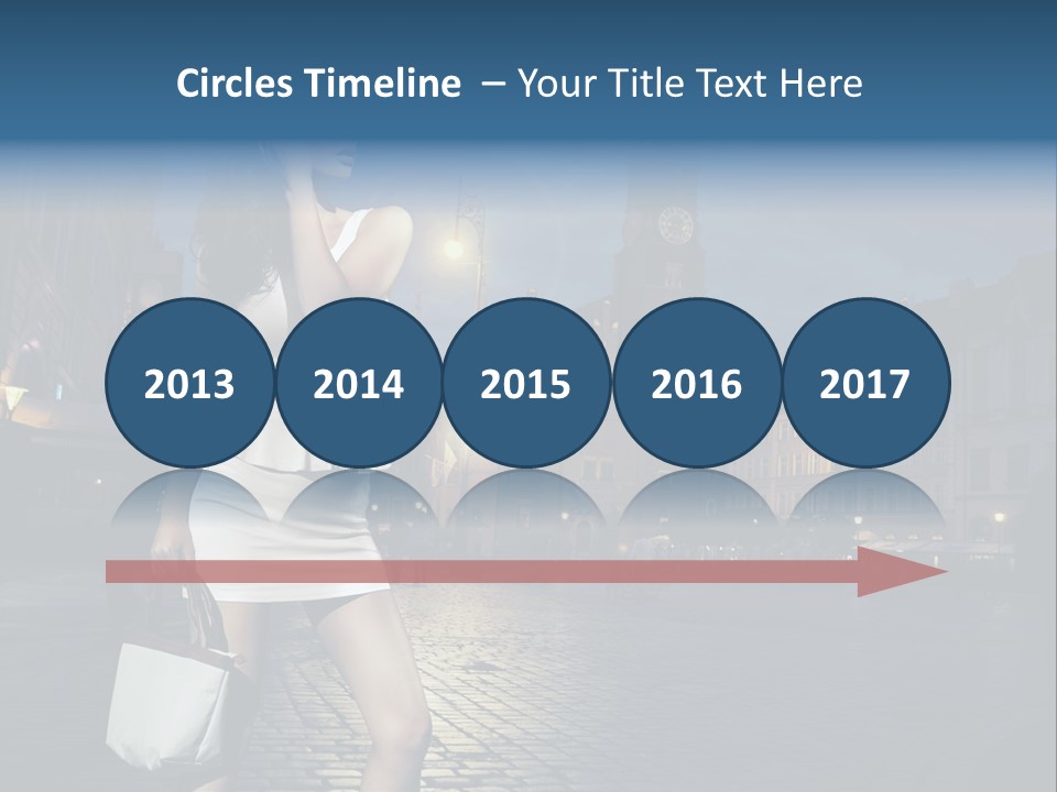 Pose Beauty Young PowerPoint Template