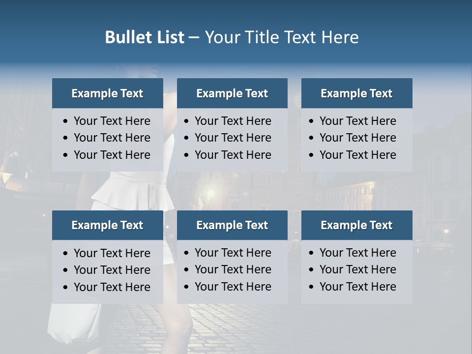 Pose Beauty Young PowerPoint Template