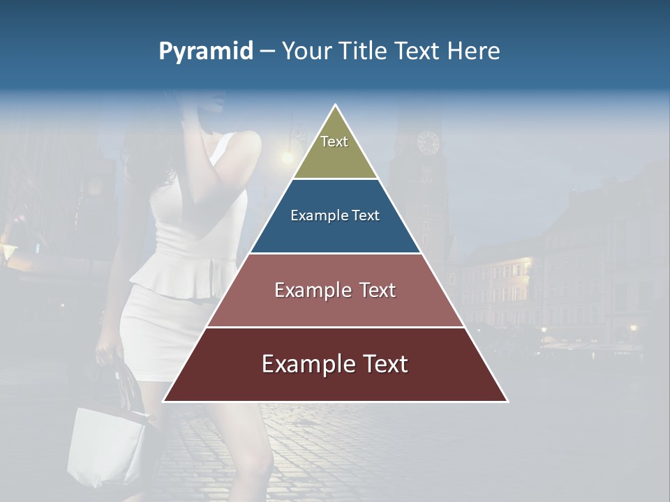 Pose Beauty Young PowerPoint Template