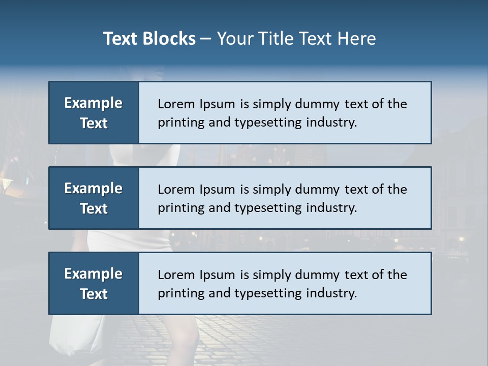 Pose Beauty Young PowerPoint Template