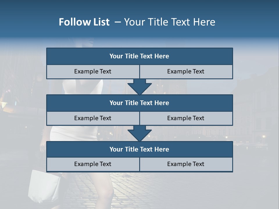 Pose Beauty Young PowerPoint Template