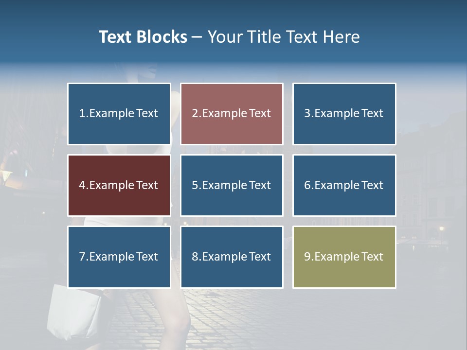 Pose Beauty Young PowerPoint Template