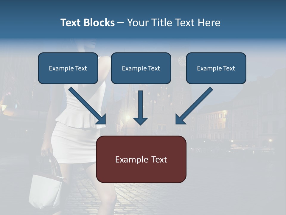 Pose Beauty Young PowerPoint Template
