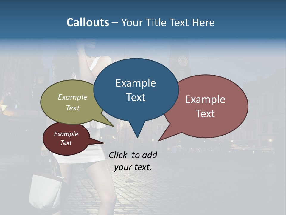 Pose Beauty Young PowerPoint Template