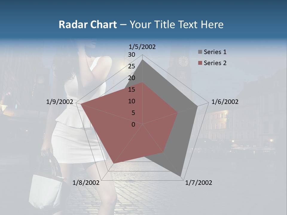 Pose Beauty Young PowerPoint Template