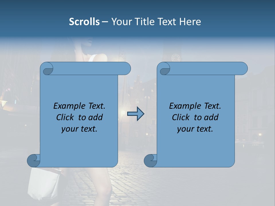 Pose Beauty Young PowerPoint Template