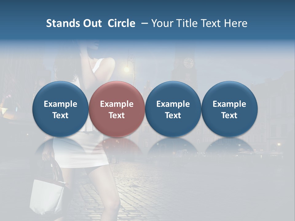 Pose Beauty Young PowerPoint Template