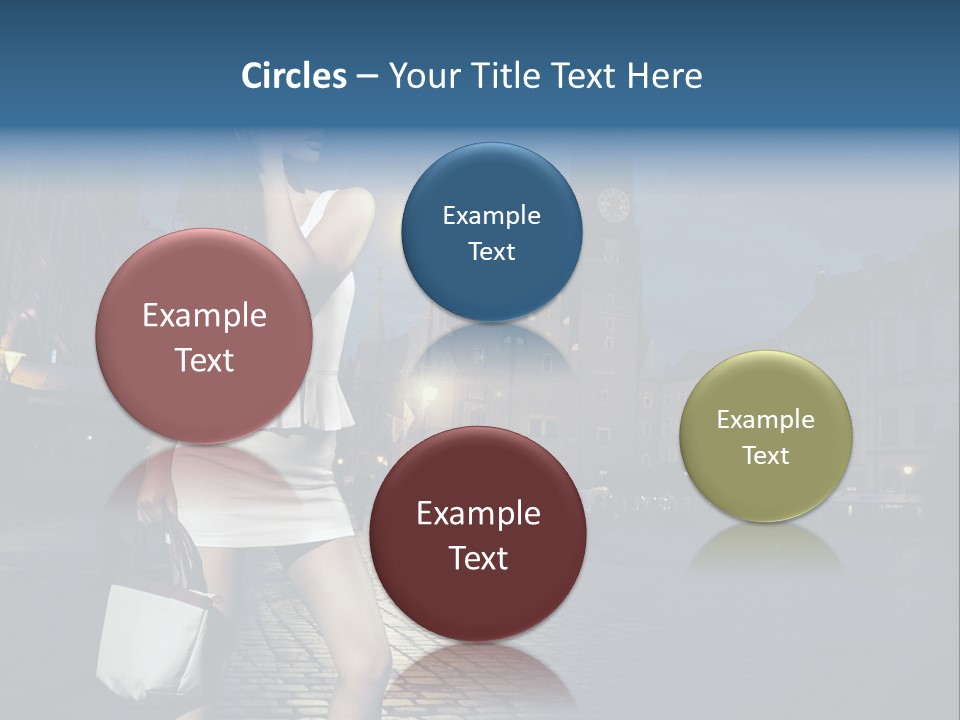 Pose Beauty Young PowerPoint Template