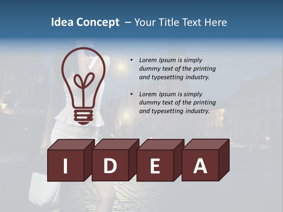 Pose Beauty Young PowerPoint Template