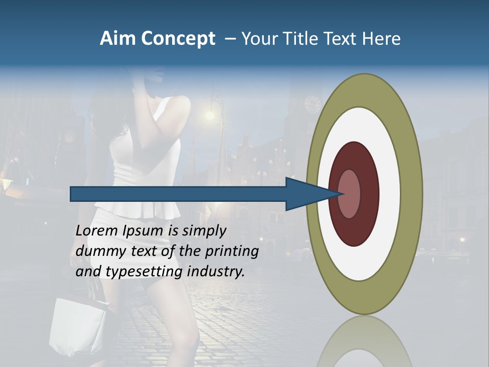 Pose Beauty Young PowerPoint Template