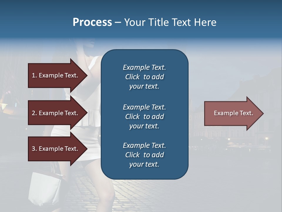 Pose Beauty Young PowerPoint Template