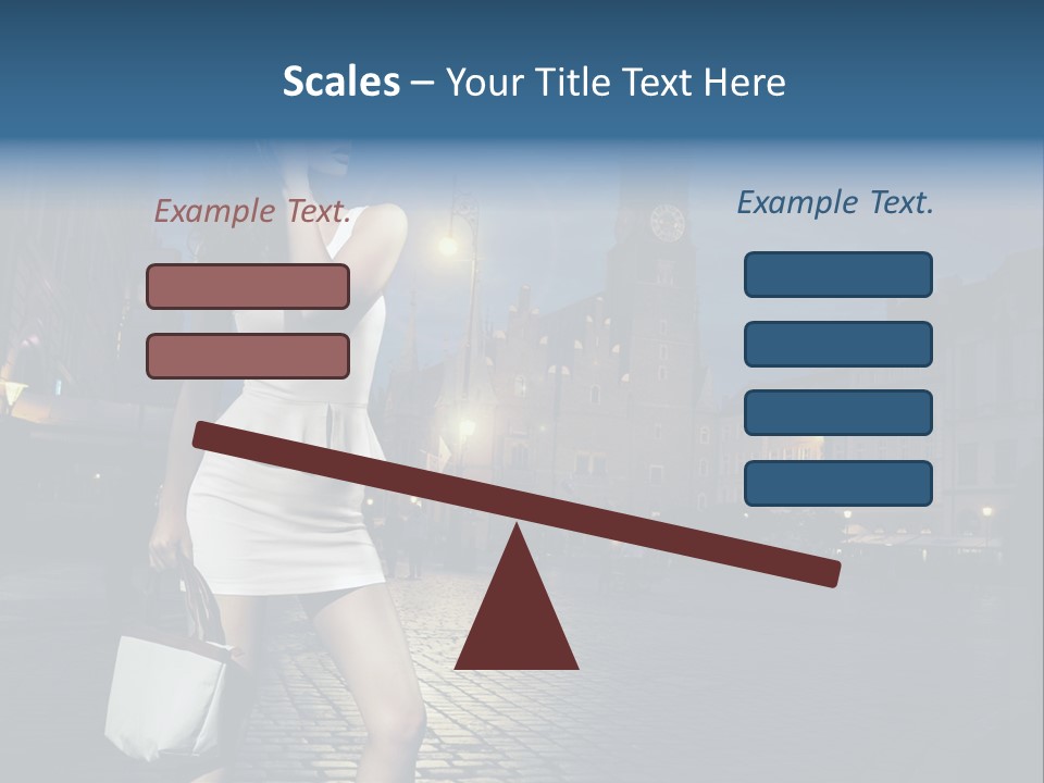 Pose Beauty Young PowerPoint Template