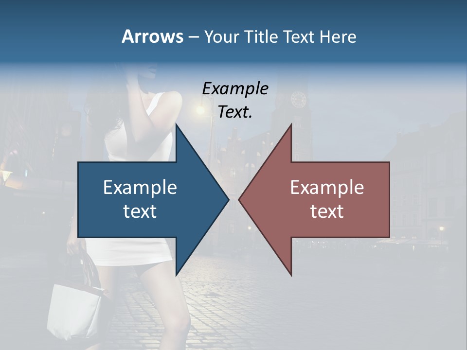 Pose Beauty Young PowerPoint Template