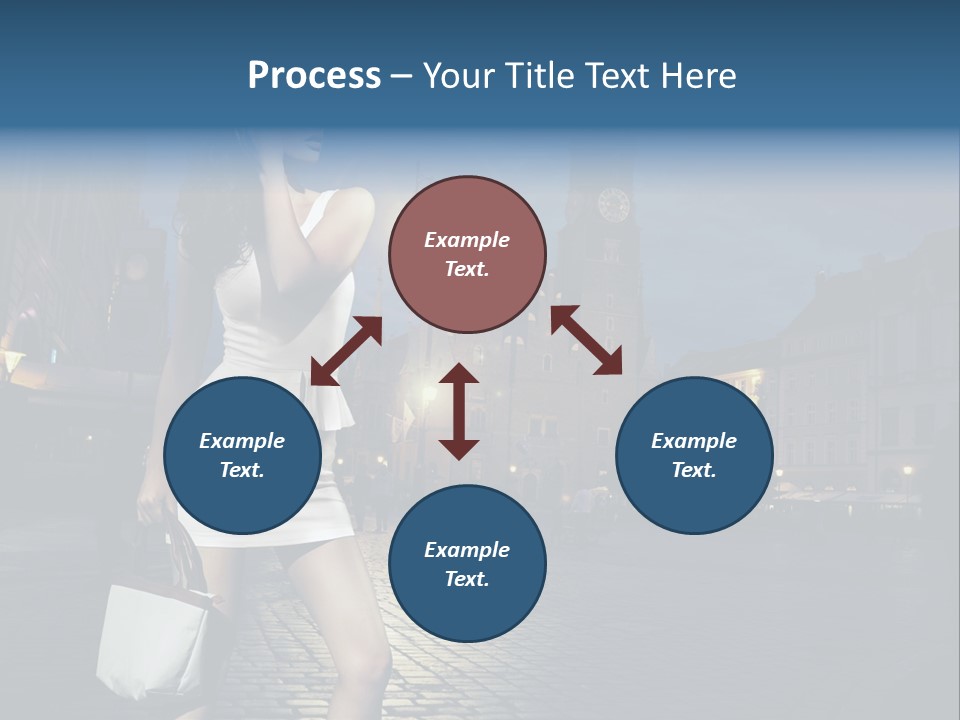Pose Beauty Young PowerPoint Template