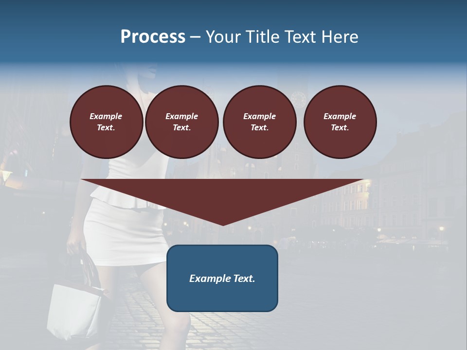 Pose Beauty Young PowerPoint Template