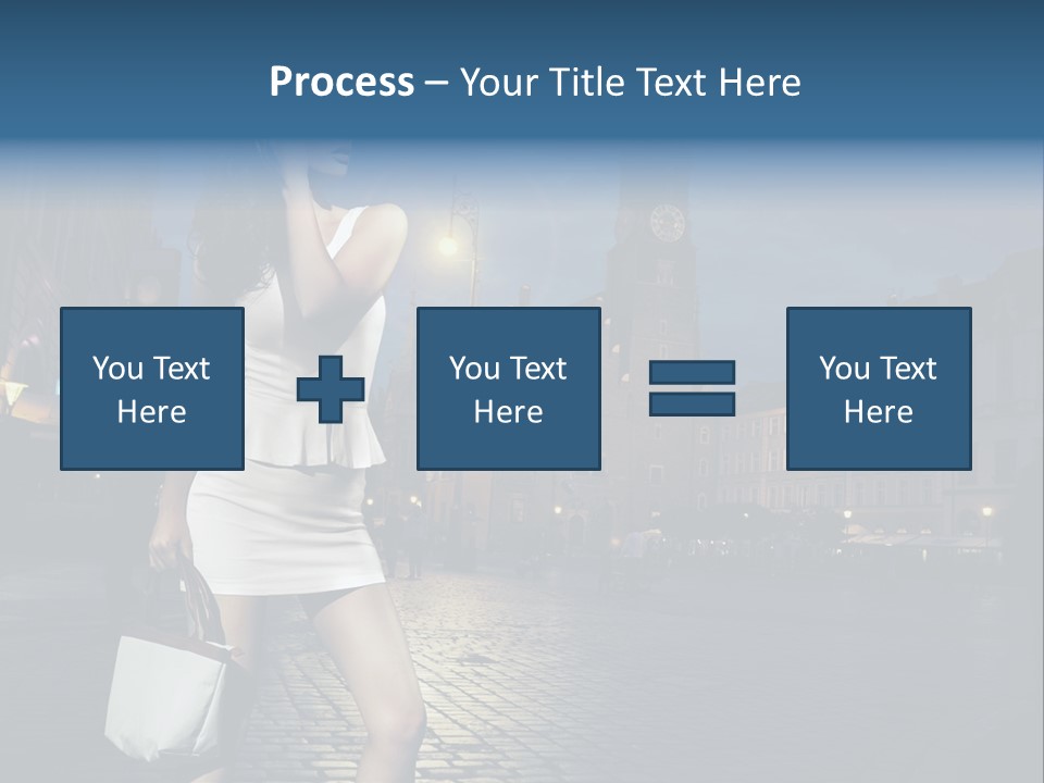 Pose Beauty Young PowerPoint Template