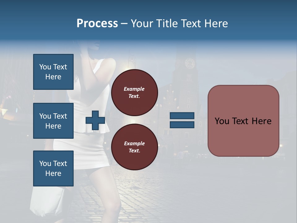 Pose Beauty Young PowerPoint Template
