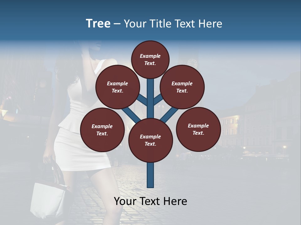 Pose Beauty Young PowerPoint Template