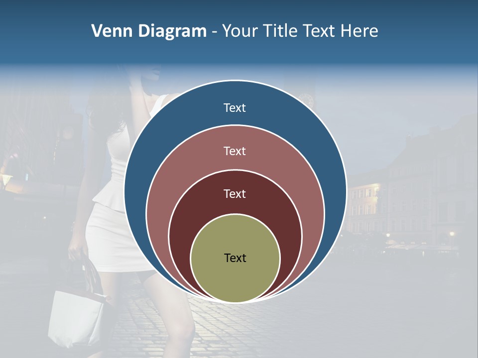 Pose Beauty Young PowerPoint Template