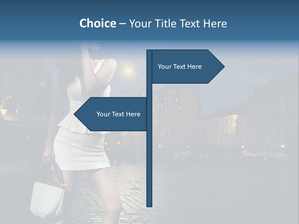 Pose Beauty Young PowerPoint Template