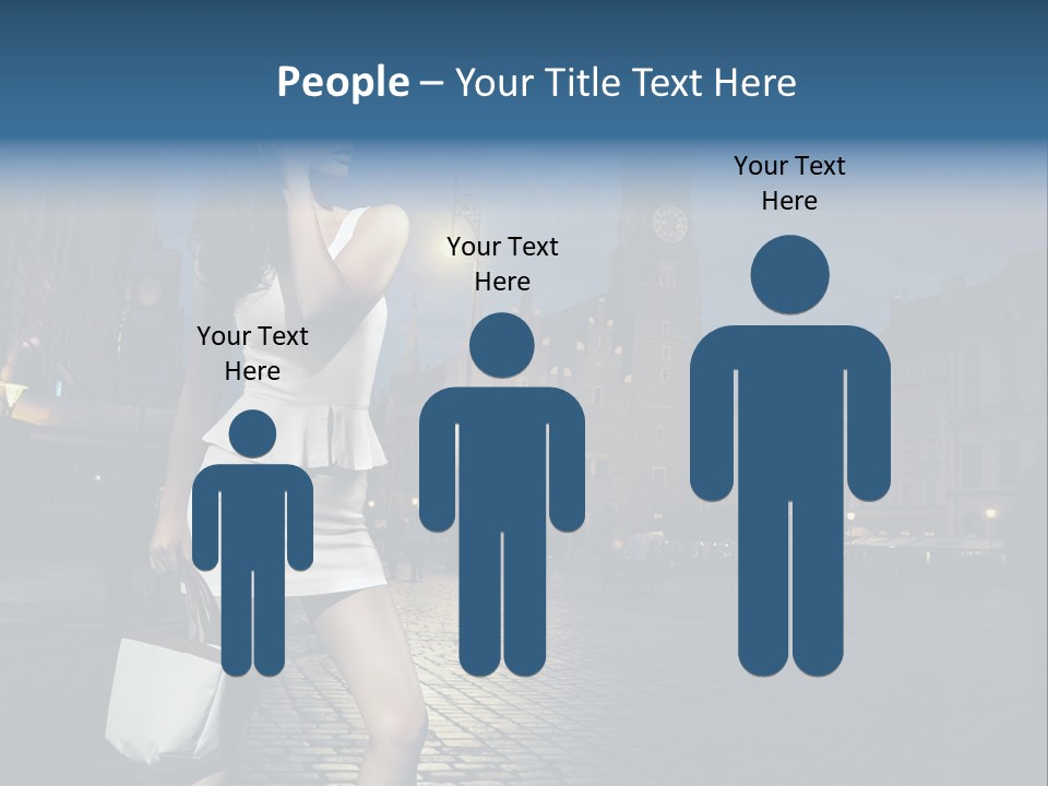 Pose Beauty Young PowerPoint Template