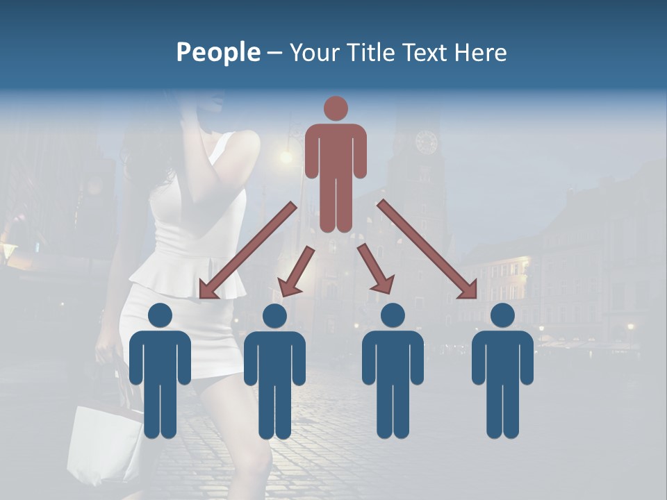 Pose Beauty Young PowerPoint Template