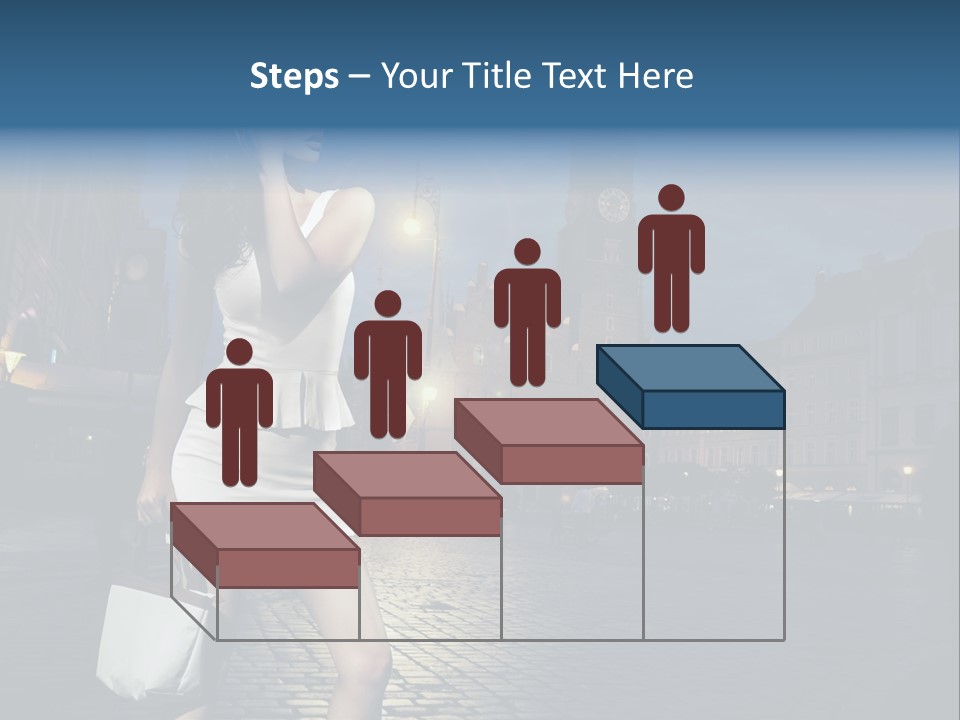 Pose Beauty Young PowerPoint Template