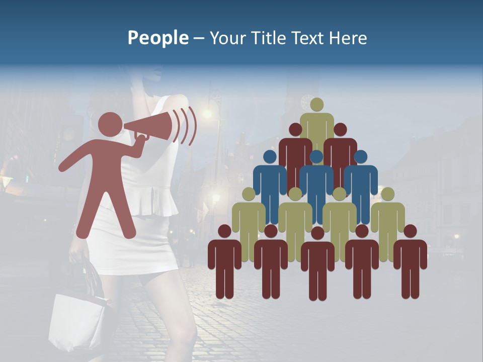 Pose Beauty Young PowerPoint Template