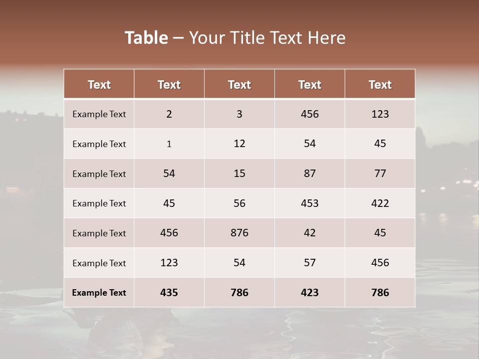 Relaxation Natural Beauty PowerPoint Template