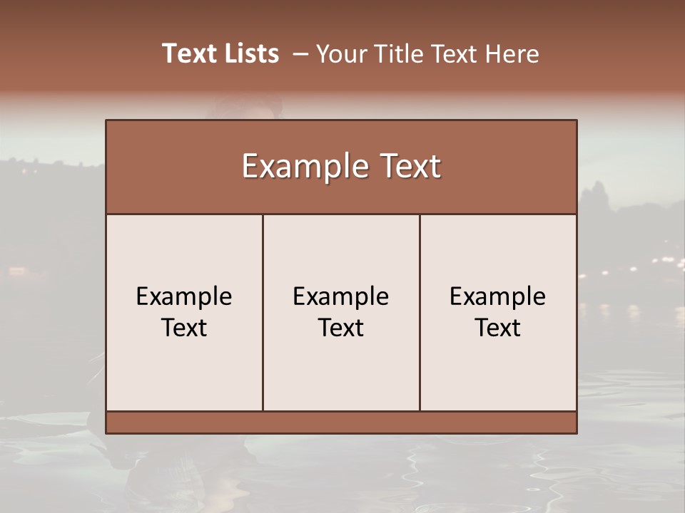 Relaxation Natural Beauty PowerPoint Template