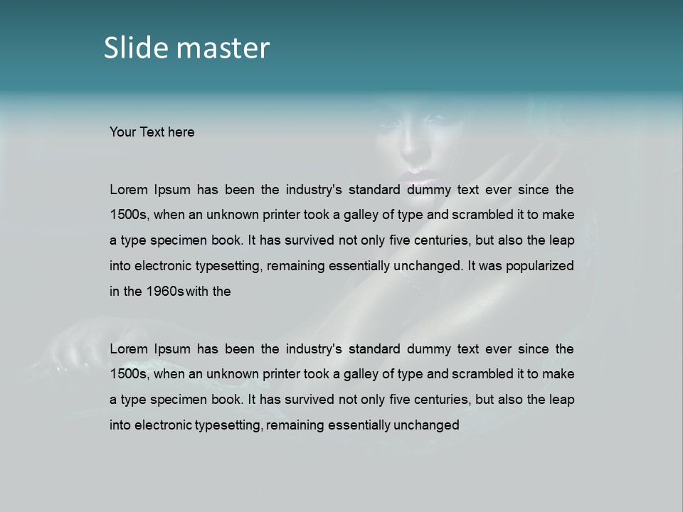 Pretty Person Dynamic PowerPoint Template