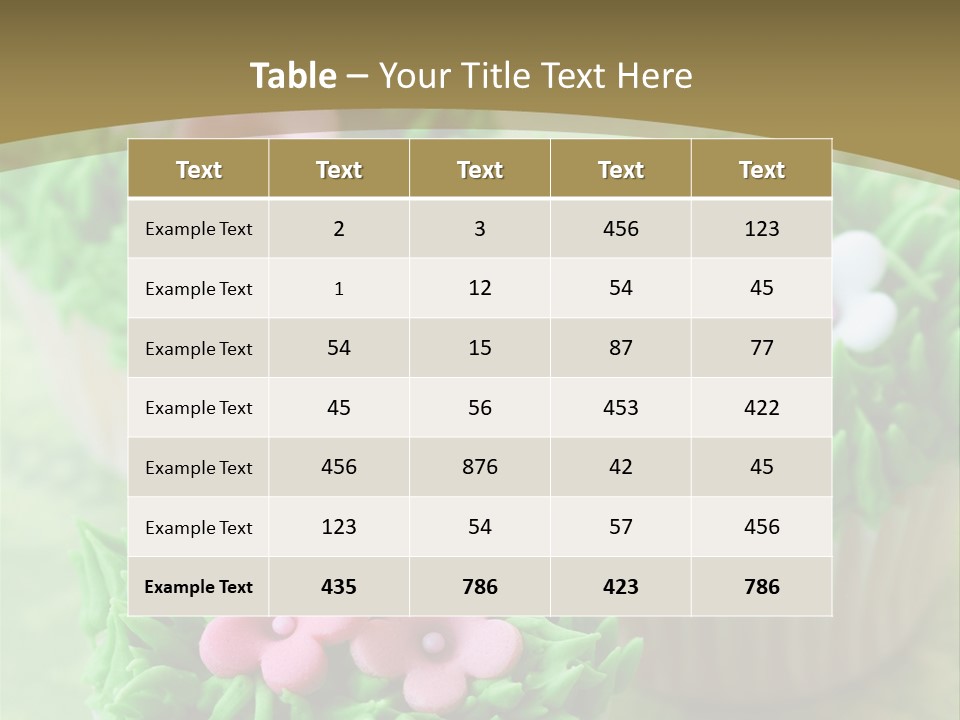 Icing Baking Dessert PowerPoint Template