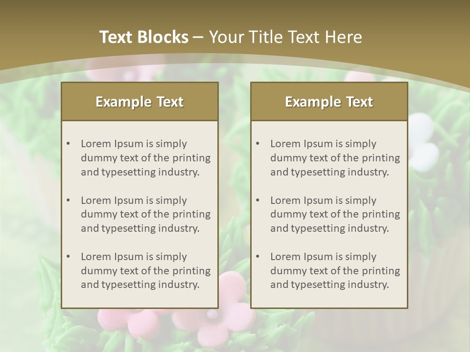Icing Baking Dessert PowerPoint Template