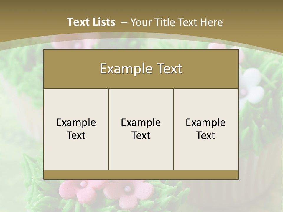Icing Baking Dessert PowerPoint Template