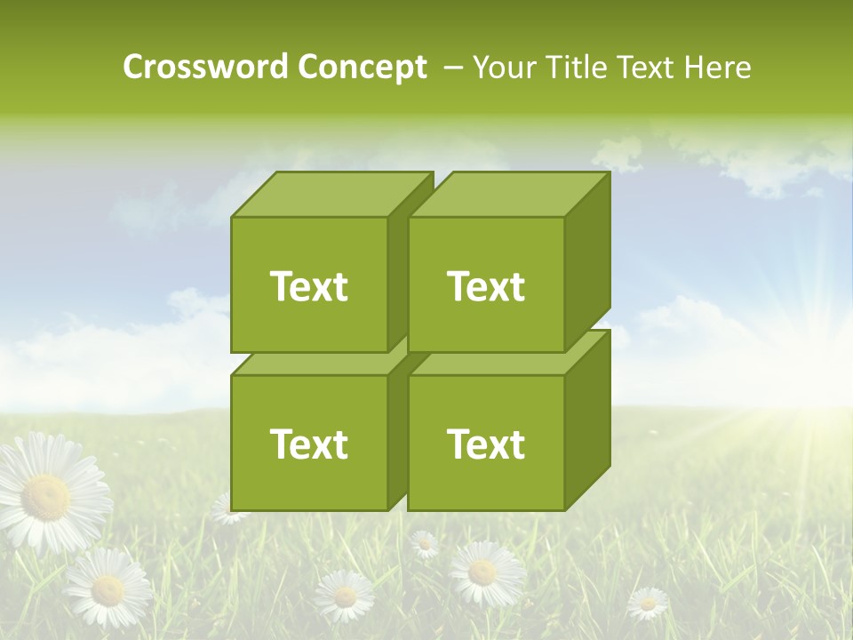 Background Beautiful Blue Bright Clear Cloud Cloudscape Landscape Sun PowerPoint Template