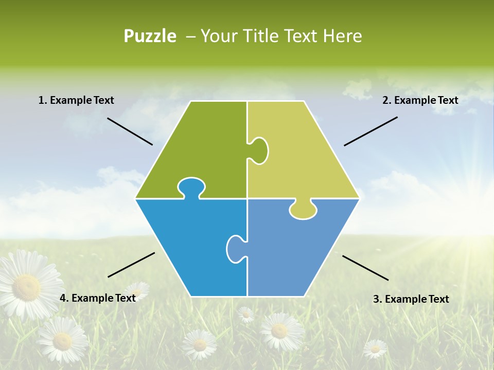 Background Beautiful Blue Bright Clear Cloud Cloudscape Landscape Sun PowerPoint Template