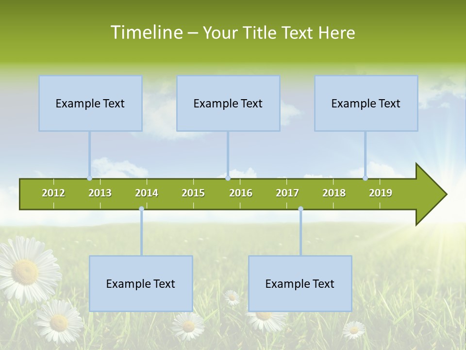 Background Beautiful Blue Bright Clear Cloud Cloudscape Landscape Sun PowerPoint Template