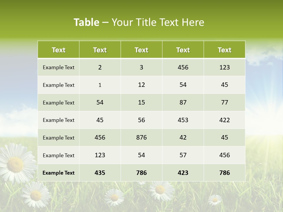 Background Beautiful Blue Bright Clear Cloud Cloudscape Landscape Sun PowerPoint Template