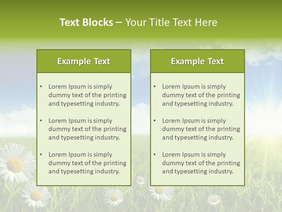 Background Beautiful Blue Bright Clear Cloud Cloudscape Landscape Sun PowerPoint Template