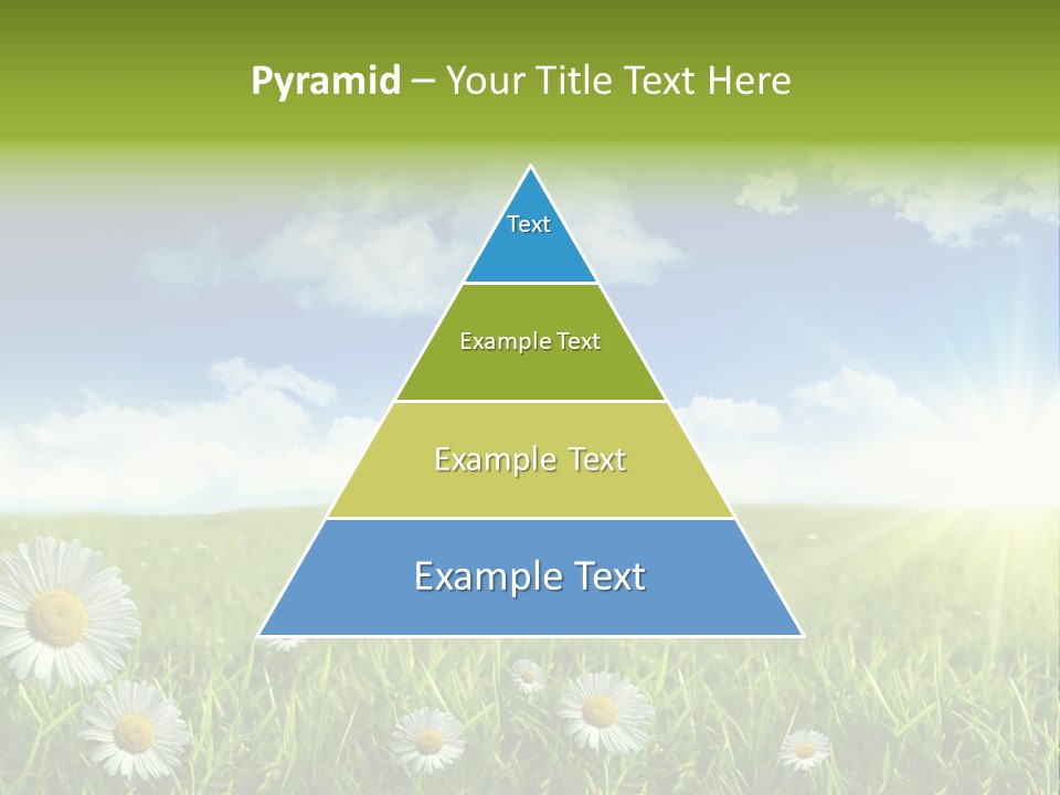 Background Beautiful Blue Bright Clear Cloud Cloudscape Landscape Sun PowerPoint Template