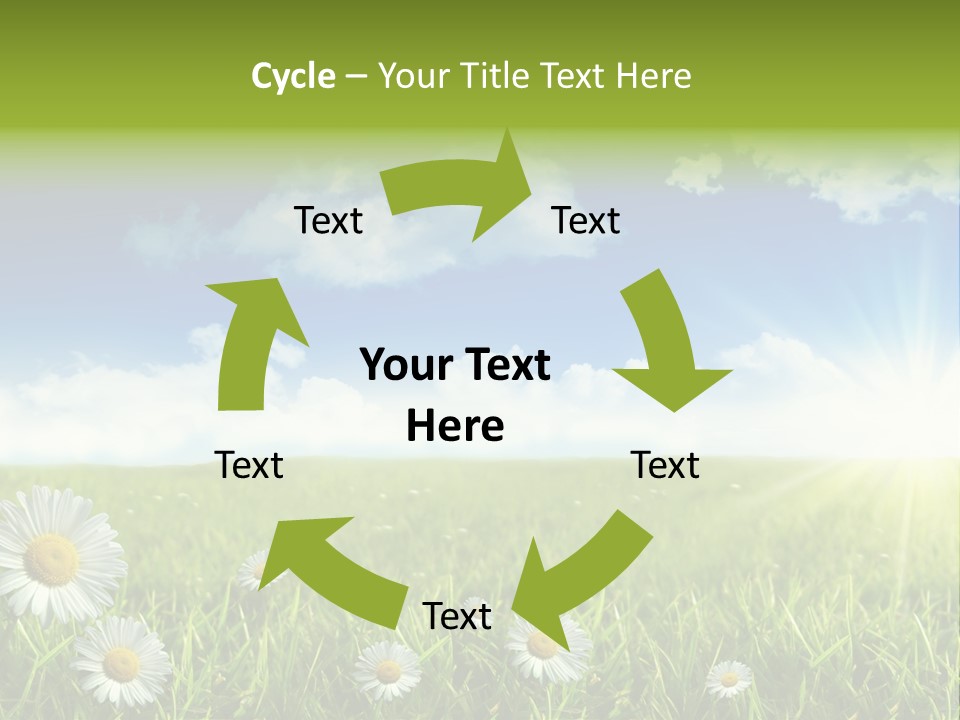 Background Beautiful Blue Bright Clear Cloud Cloudscape Landscape Sun PowerPoint Template