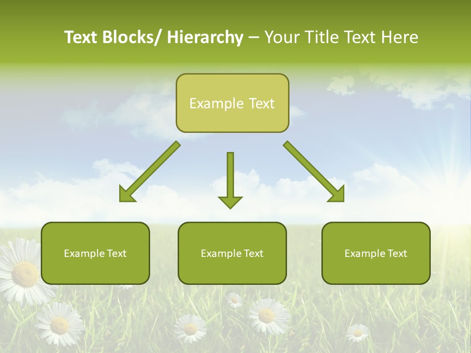 Background Beautiful Blue Bright Clear Cloud Cloudscape Landscape Sun PowerPoint Template